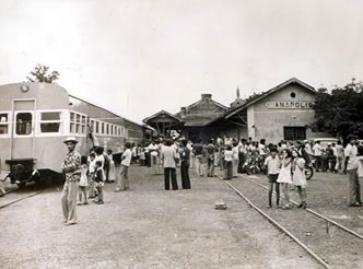 Inauguração da Estrada de Ferro em Anápolis, em 1935