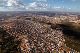 Vista aérea de Anápolis em 2023