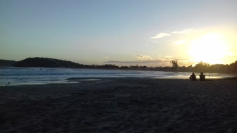 Praia de Geribá, uma das mais procuradas de Búzios, no fim da tarde Praia de Geribá no fim da tarde