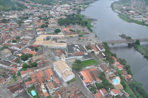 Vista panorâmica de Cachoeira às margens do Rio Paraguaçu