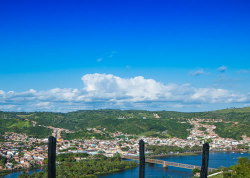 Vista de São Félix a partir de Cachoeira