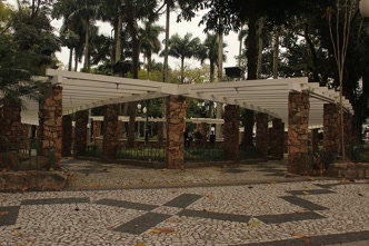 Centro Histórico de Florianópolis com casarões coloniais