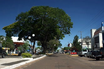 Avenida Brasil em Ponta Porã