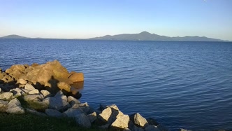 Ilha de Santa Catarina vista de São José Vista de São José