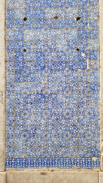Azulejos azuis e brancos no Centro Histórico de São Luís Azulejos azuis no Centro Histórico de São Luís