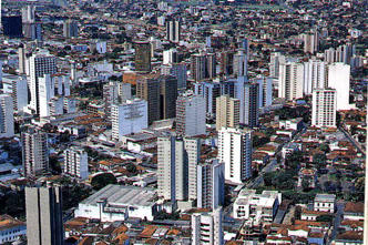 Uberlândia, Minas Gerais Vista aérea do centro de Uberlândia